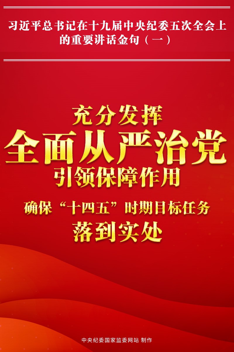 金句來了!習近平總書記在中央紀委五次全會上的重要講話1